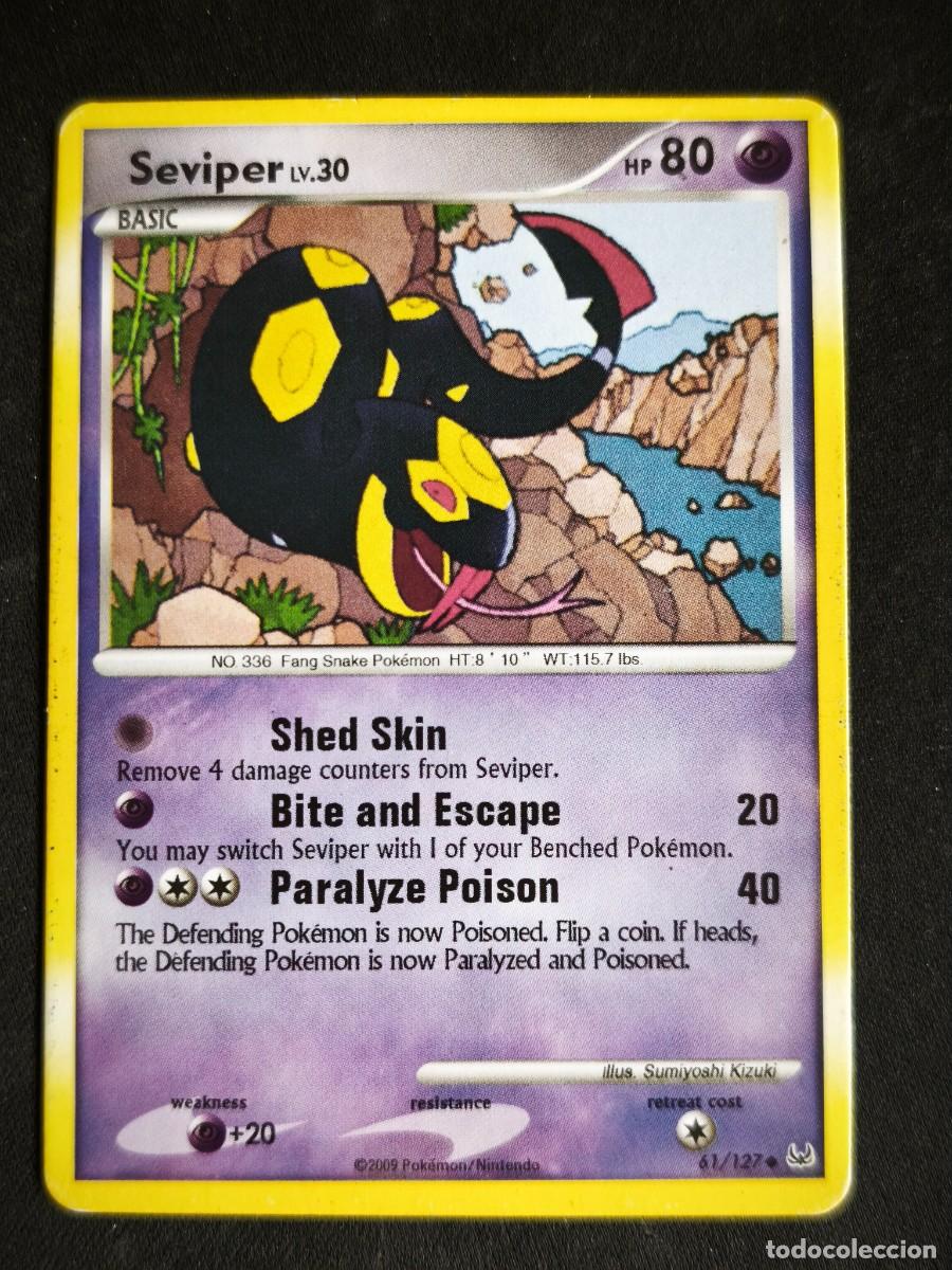 Trading cards: Cromo-carta-Trading Card Pokemon Serviper estado muy bueno