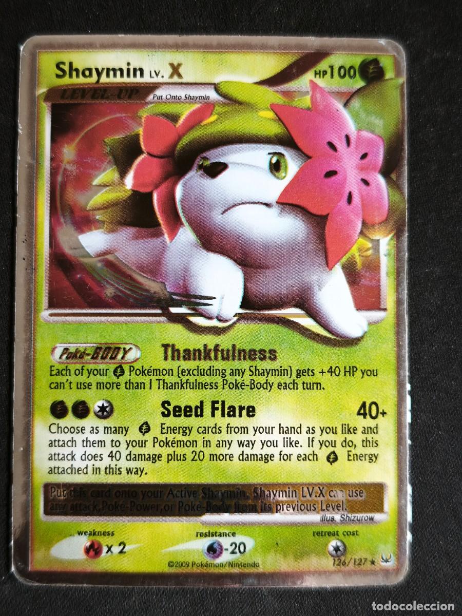 Trading cards: Cromo-carta-Trading Card Pokemon Shaymin estado muy bueno