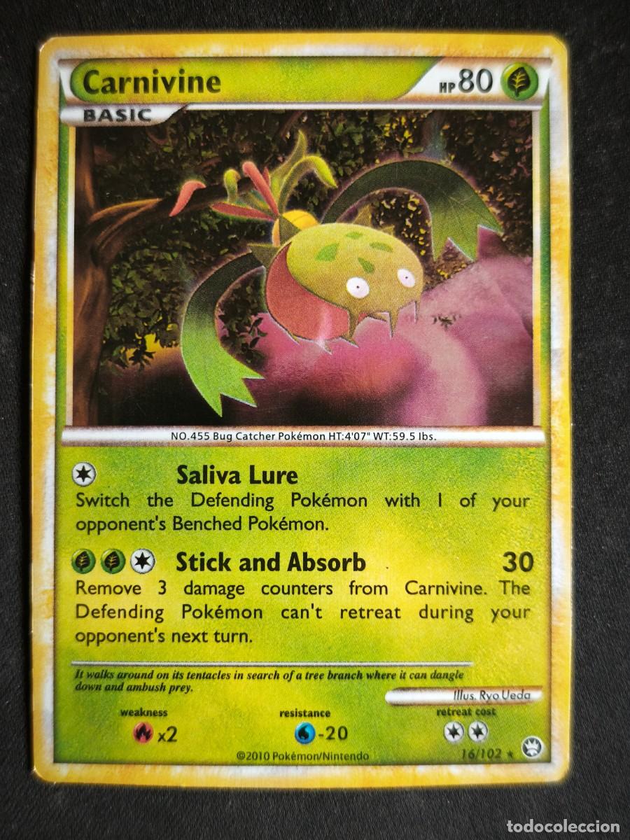 Trading Cards: Cromo-carta-Trading Card Pokemon Carnivine estado muy bueno