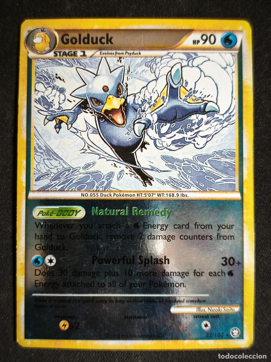 Trading cards: Cromo-carta-Trading Card Pokemon Golduck estado muy bueno