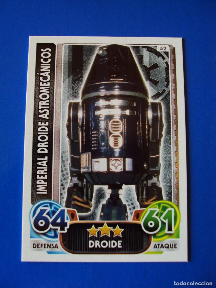 Trading cards: N&ordm; 52 IMPERIAL DROIDE STAR WARS EL DESPERTAR DE LA FUERZA FORCE ATTAX AWAKENS 2015 TOPPS CROMO NUEVO