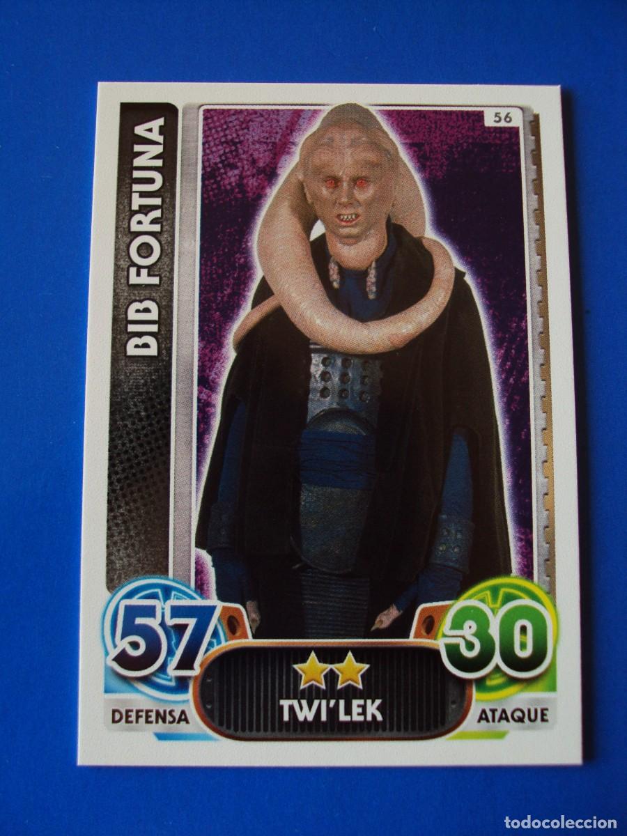 Trading cards: N&ordm; 56 BIB FORTUNA STAR WARS EL DESPERTAR DE LA FUERZA FORCE ATTAX AWAKENS 2015 TOPPS CROMO NUEVO