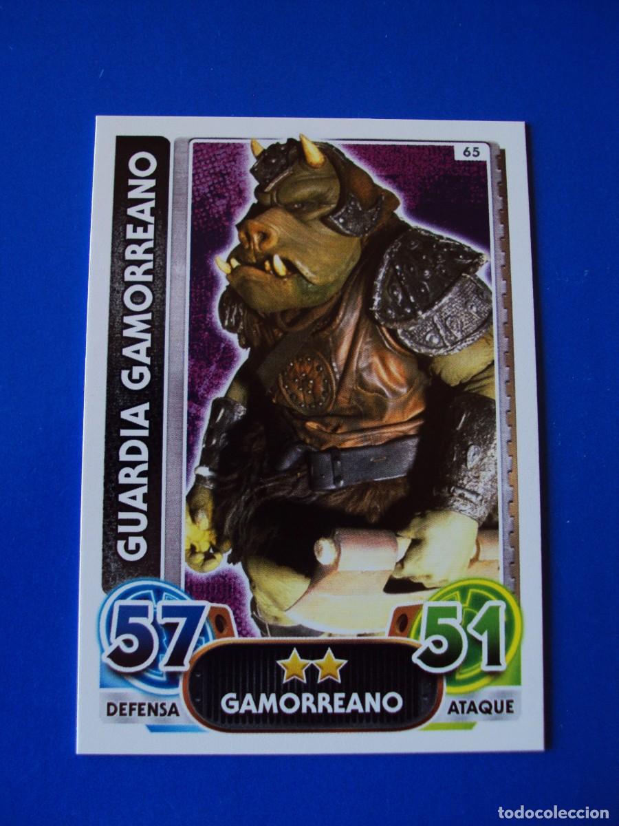 Trading cards: N&ordm; 65 GAMORREANO STAR WARS EL DESPERTAR DE LA FUERZA FORCE ATTAX AWAKENS 2015 TOPPS CROMO NUEVO