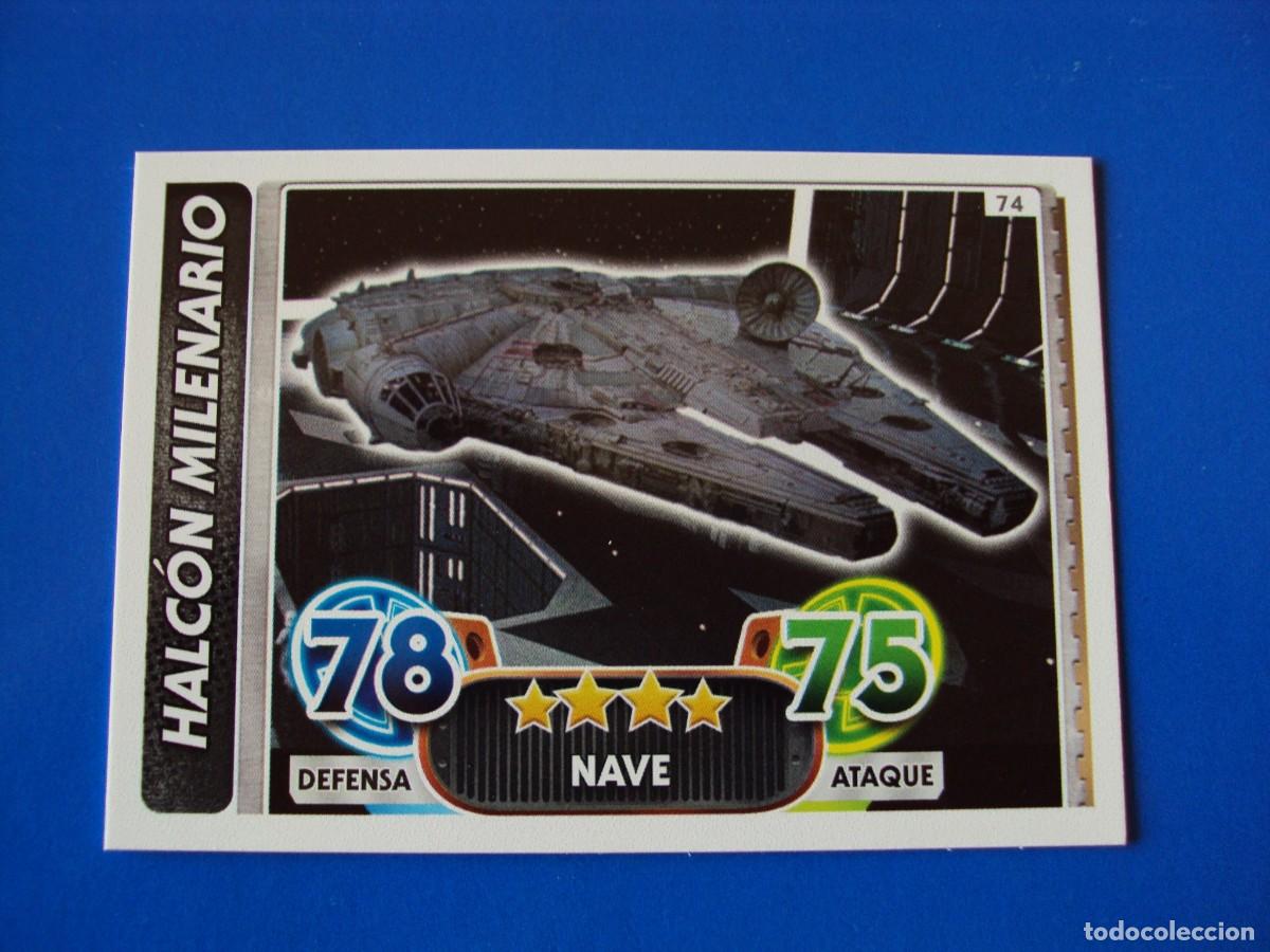 Trading cards: N&ordm; 74 HALC&Oacute;N M STAR WARS EL DESPERTAR DE LA FUERZA FORCE ATTAX AWAKENS 2015 TOPPS CROMO NUEVO