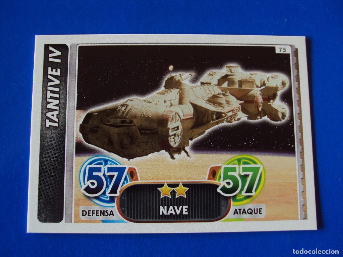 Trading cards: N&ordm; 75 TANTIVE IV STAR WARS EL DESPERTAR DE LA FUERZA FORCE ATTAX AWAKENS 2015 TOPPS CROMO NUEVO