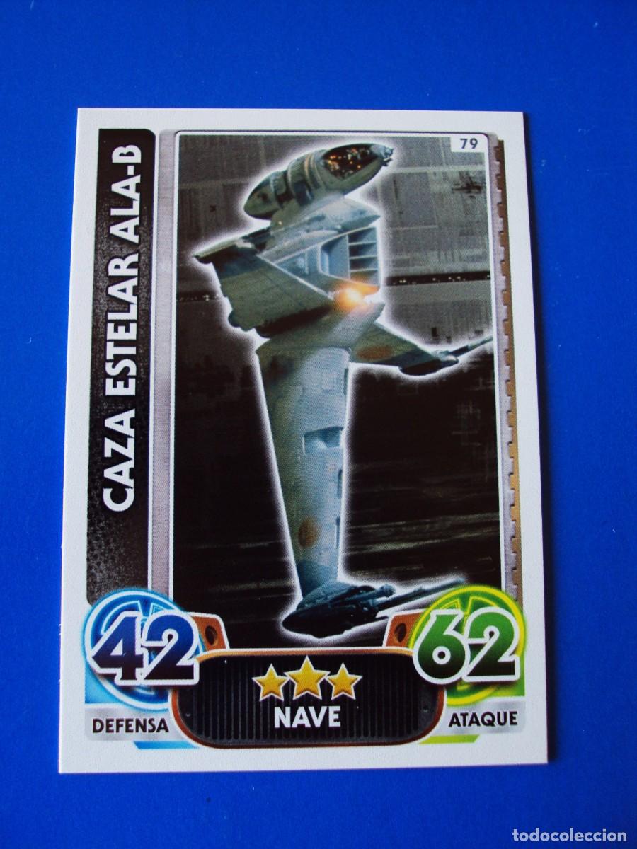 Trading cards: N&ordm; 79 CAZA ALA-B STAR WARS EL DESPERTAR DE LA FUERZA FORCE ATTAX AWAKENS 2015 TOPPS CROMO NUEVO