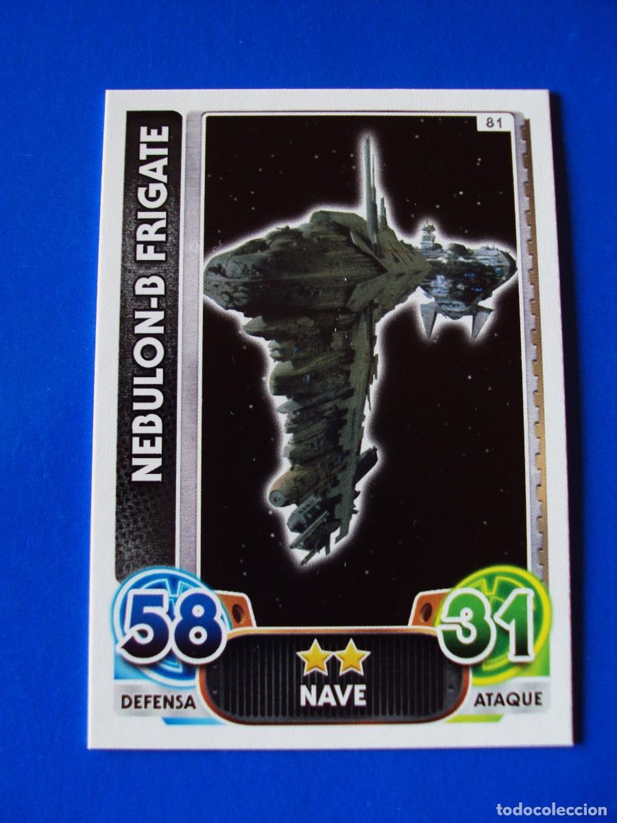 Trading cards: N&ordm; 81 NEBULON-B STAR WARS EL DESPERTAR DE LA FUERZA FORCE ATTAX AWAKENS 2015 TOPPS CROMO NUEVO