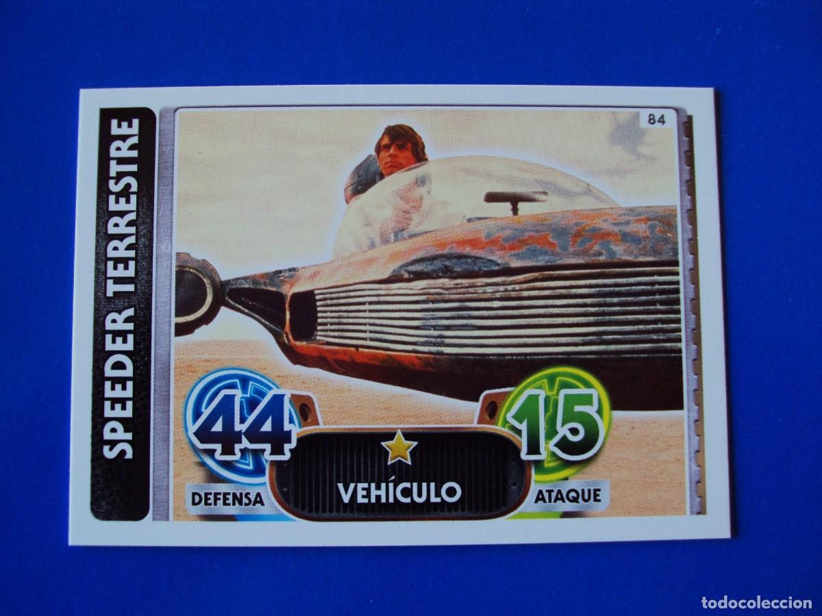 Trading cards: N&ordm; 84 SPEEDER STAR WARS EL DESPERTAR DE LA FUERZA FORCE ATTAX AWAKENS 2015 TOPPS CROMO NUEVO