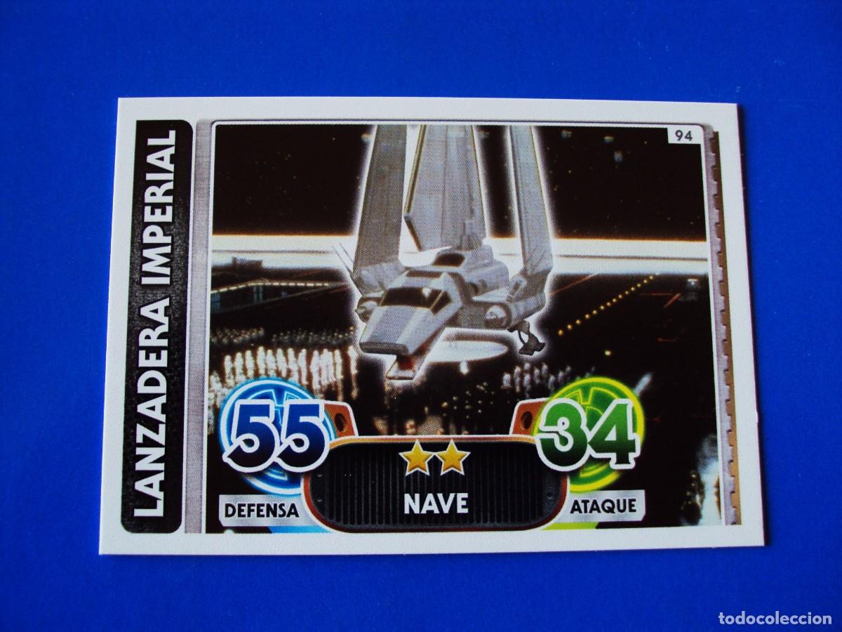 Trading cards: N&ordm; 94 LANZADERA STAR WARS EL DESPERTAR DE LA FUERZA FORCE ATTAX AWAKENS 2015 TOPPS CROMO NUEVO