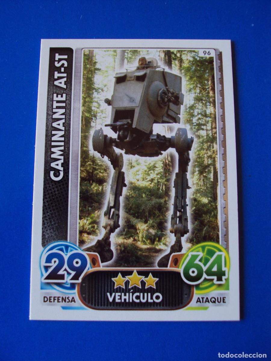 Trading cards: N&ordm; 96 CAMINANTE AT-ST STAR WARS EL DESPERTAR DE LA FUERZA FORCE ATTAX AWAKENS 2015 TOPPS CROMO NUEVO