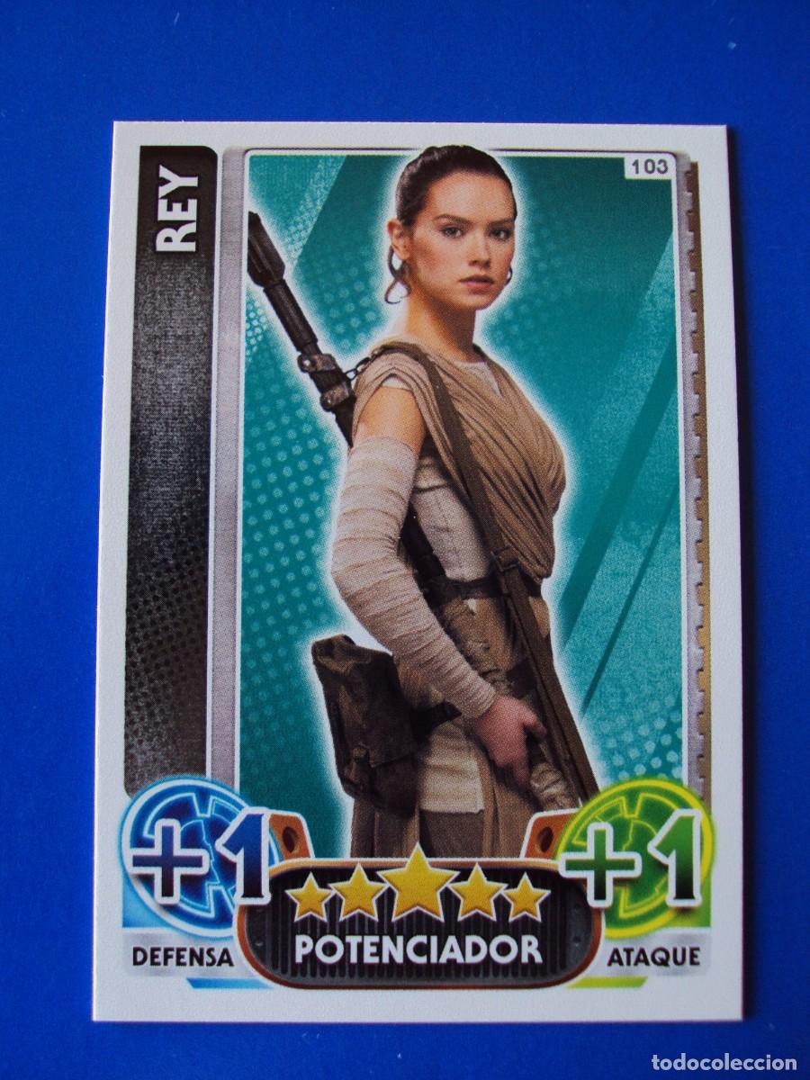 Trading cards: N&ordm; 103 REY STAR WARS EL DESPERTAR DE LA FUERZA FORCE ATTAX AWAKENS 2015 TOPPS CROMO NUEVO