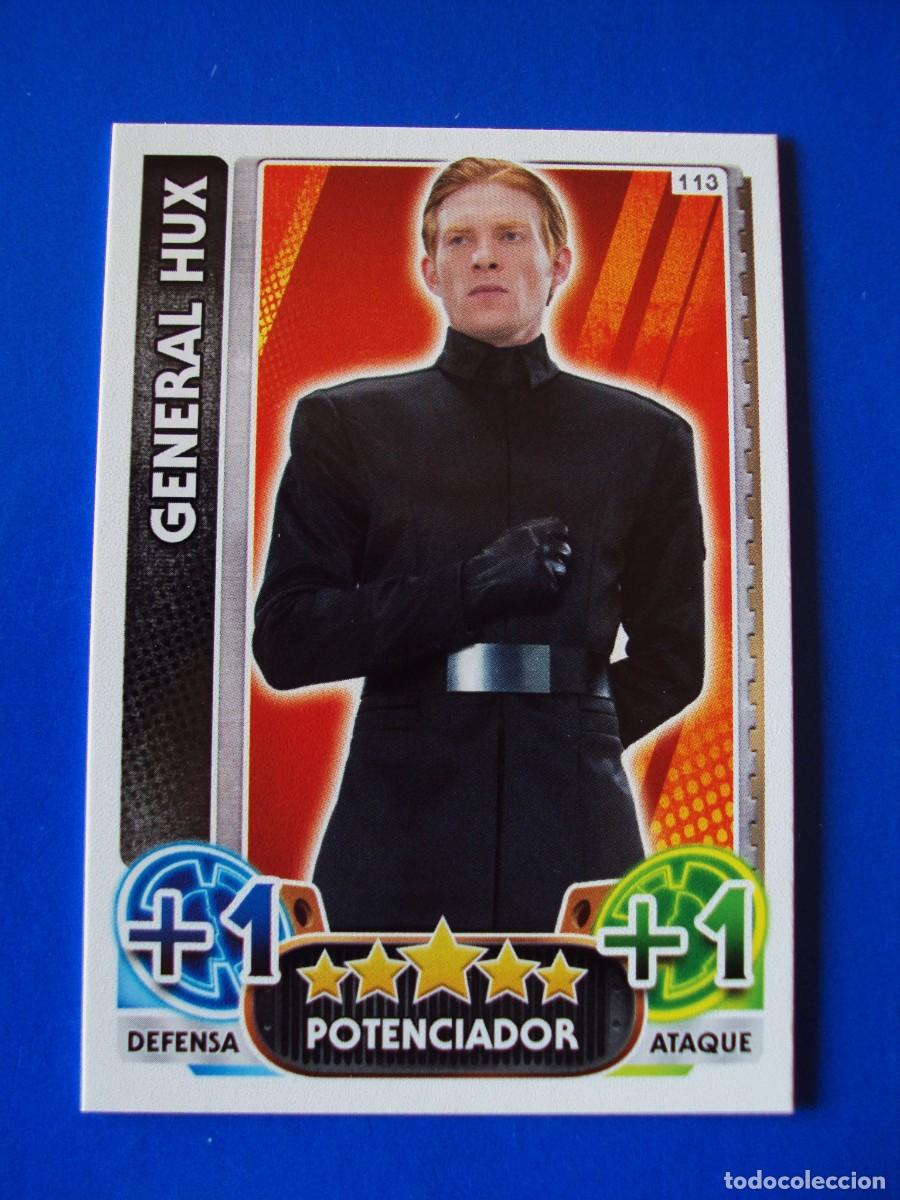 Trading cards: N&ordm; 113 GENERAL HUX STAR WARS EL DESPERTAR DE LA FUERZA FORCE ATTAX AWAKENS 2015 TOPPS CROMO NUEVO