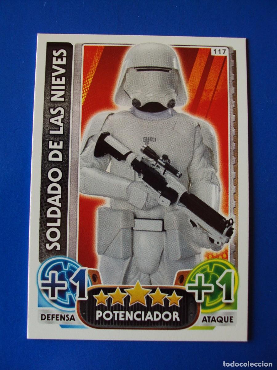 Trading cards: N&ordm; 117 SOLDADO NIEVES STAR WARS EL DESPERTAR DE LA FUERZA FORCE ATTAX AWAKENS 2015 TOPPS CROMO NUEVO