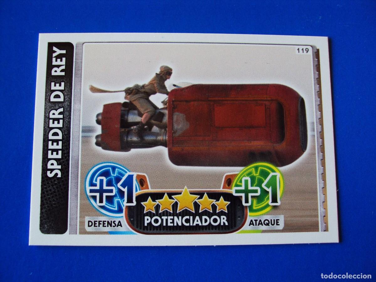 Trading cards: N&ordm; 119 SPEEDER DE REY STAR WARS EL DESPERTAR DE LA FUERZA FORCE ATTAX AWAKENS 2015 TOPPS CROMO NUEVO