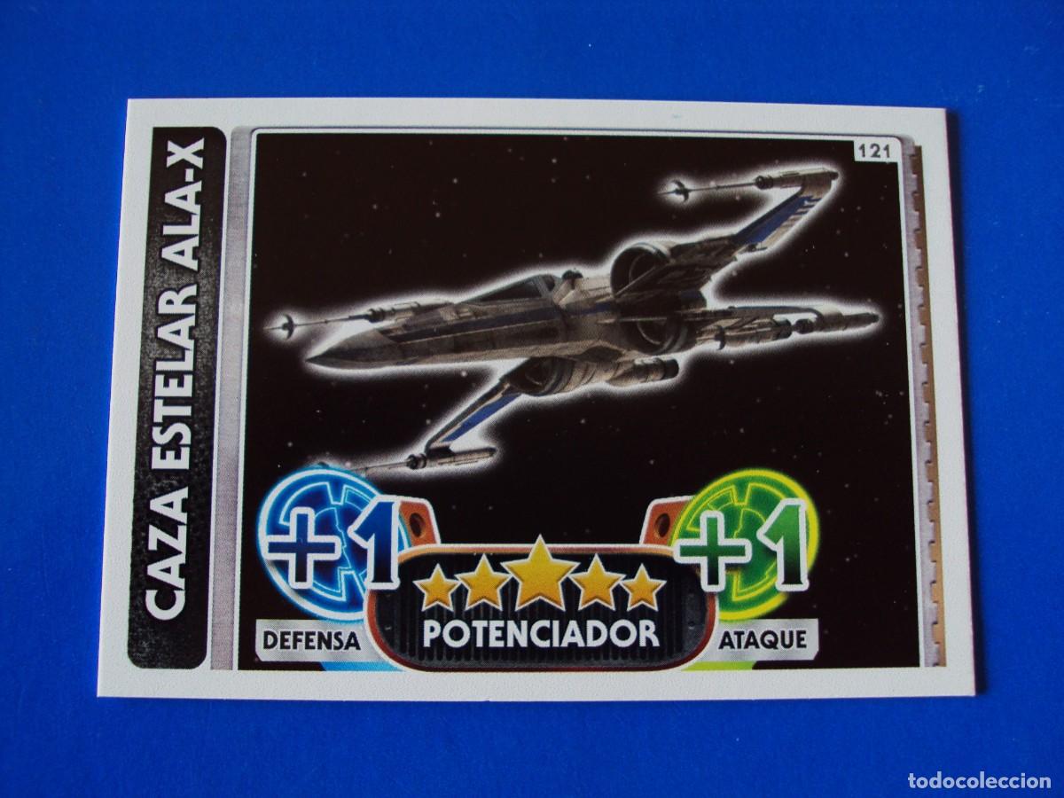 Trading cards: N&ordm; 121 CAZA ALA-X STAR WARS EL DESPERTAR DE LA FUERZA FORCE ATTAX AWAKENS 2015 TOPPS CROMO NUEVO