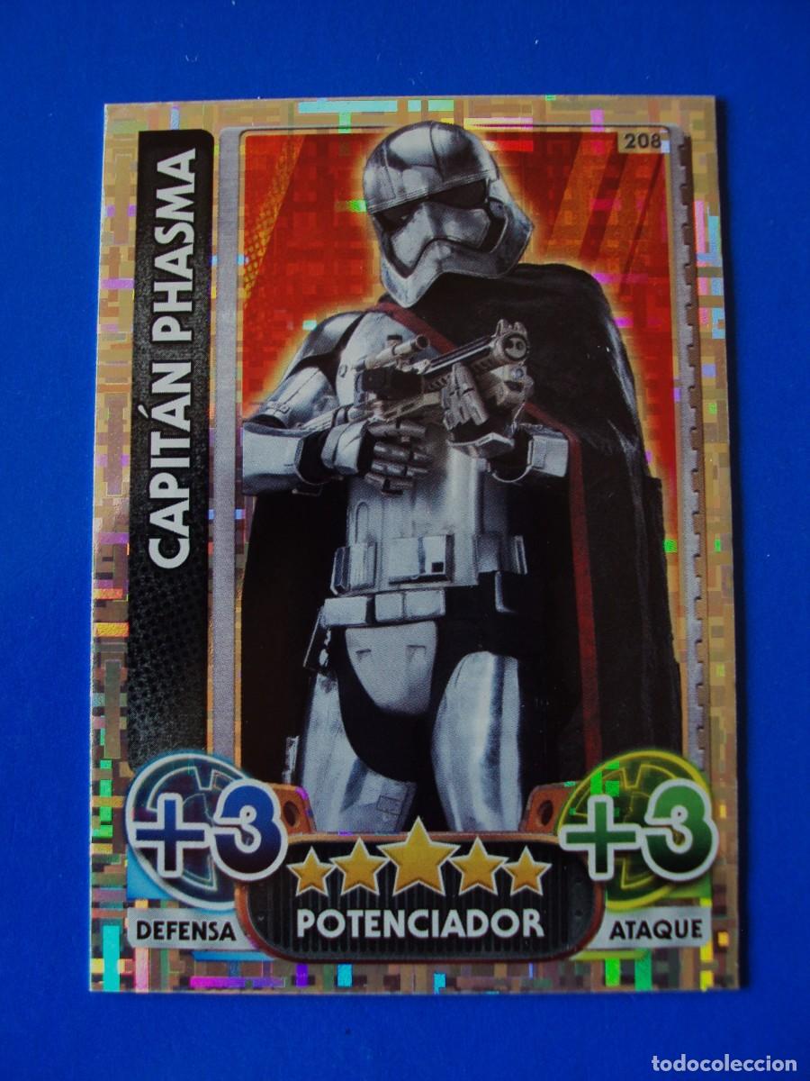 Trading cards: N&ordm; 208 CAPIT&Aacute;N PHASMA STAR WARS EL DESPERTAR DE LA FUERZA FORCE ATTAX AWAKENS 2015 TOPPS CROMO NUEVO