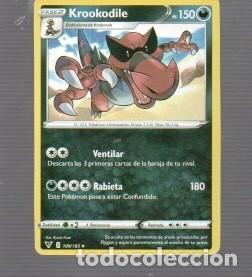 Trading cards: CROMO DE POK&Eacute;MON DE FASE 3 KROOKODILE PS 553 D 109/185 - N&ordm;553