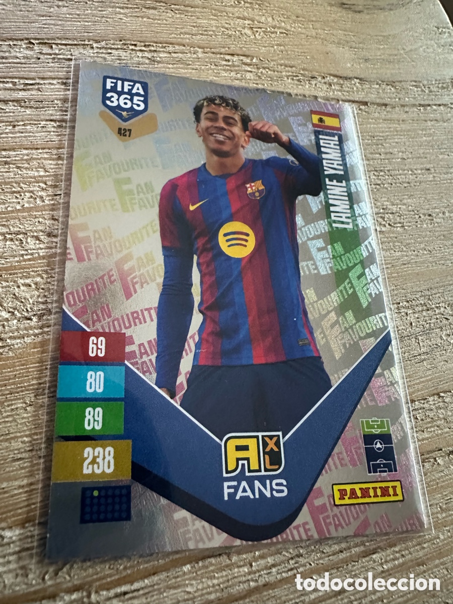 Trading cards: LAMINE YAMAL FC BARCELONA 427 FAN FAVOURITE FIFA 365 2027 PANINI ADRENALYN XL
