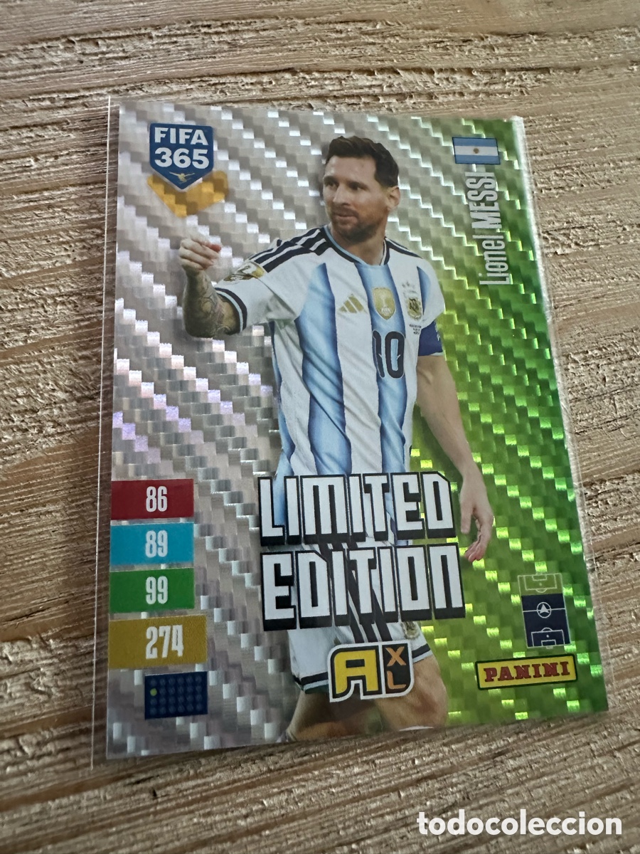 Trading cards: LIONEL MESSI ARGENTINA LIMITED EDITION FIFA 365 2027 PANINI ADRENALYN XL