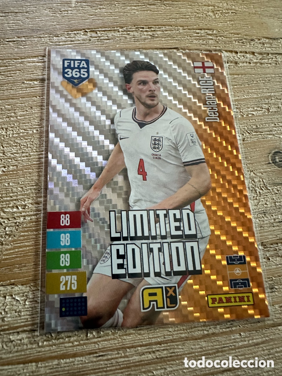 Trading cards: DECLAN RICE INGLATERRA LIMITED EDITION FIFA 365 2027 PANINI ADRENALYN XL