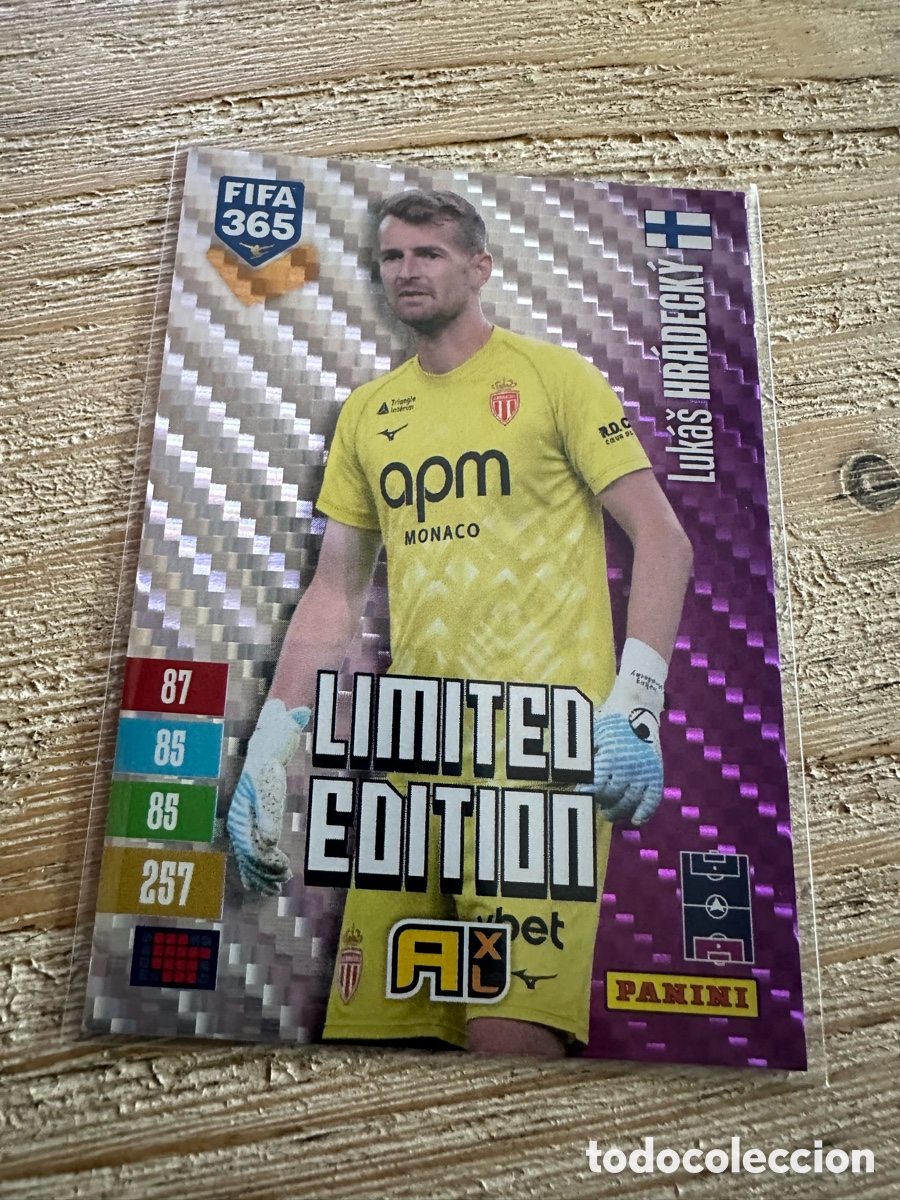 Trading cards: LUKAS HRADECKY MONACO LIMITED EDITION FIFA 365 2027 PANINI ADRENALYN XL