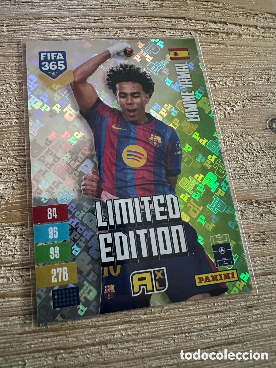 Trading cards: LAMINE YAMAL FC BARCELONA HOLOGRAM LIMITED EDITION FIFA 365 2027 PANINI ADRENALYN XL