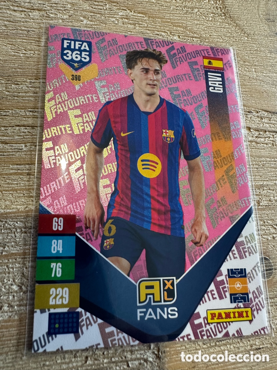 Trading cards: GAVI FC BARCELONA 390 FAN FAVOURITE PARALLEL ROSA PINK FIFA 365 2027 PANINI ADRENALYN XL