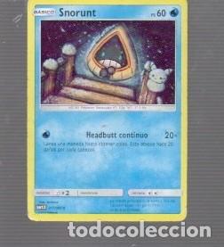 Trading cards: CROMO DE POK&Eacute;MON DE B&Aacute;SICO SNORUNT PS 60 D 017/095 C- N&ordm;361 - A&Ntilde;O 2019