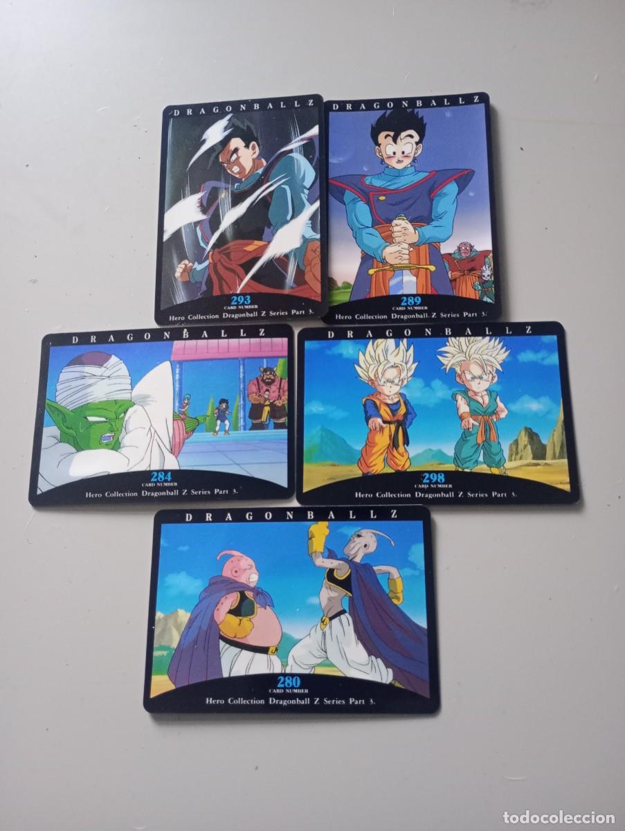 Trading cards: Lote 5 Cartas Dragon Ball Z Amada 1995 Hero Collection 3 IMPECABLES
