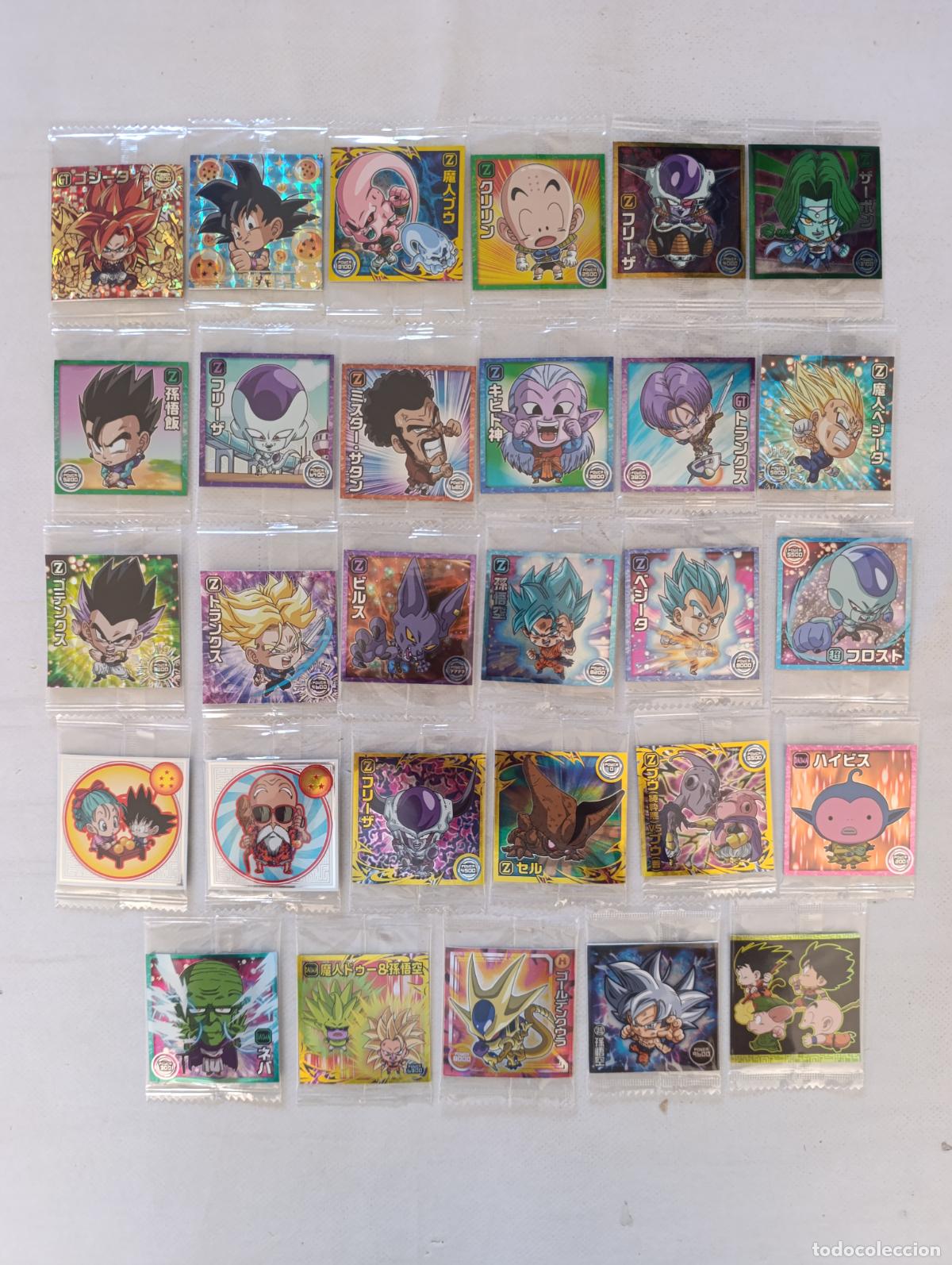 Trading cards: LOTE 29 DRAGON BALL WAFER - STICKER / SEAL - SIN REPETIDOS - BANDAI - JAPON - NUEVO (E7Dw)