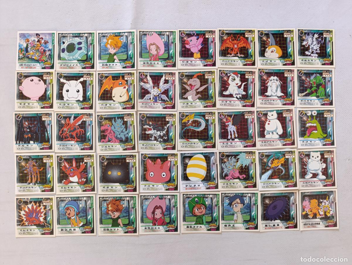 Trading cards: LOTE DIGIMON STICKER AMADA - 40 STICKERS - SIN REPETIDOS - SEAL JAPON - DIGITAL MONSTER (E7Dw)