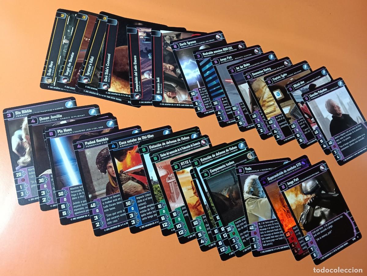 Trading cards: STAR WARS TRADING CARD GAME - ATAQUE DE LOS CLONES - JUEGO DE CARTAS +450 cartas