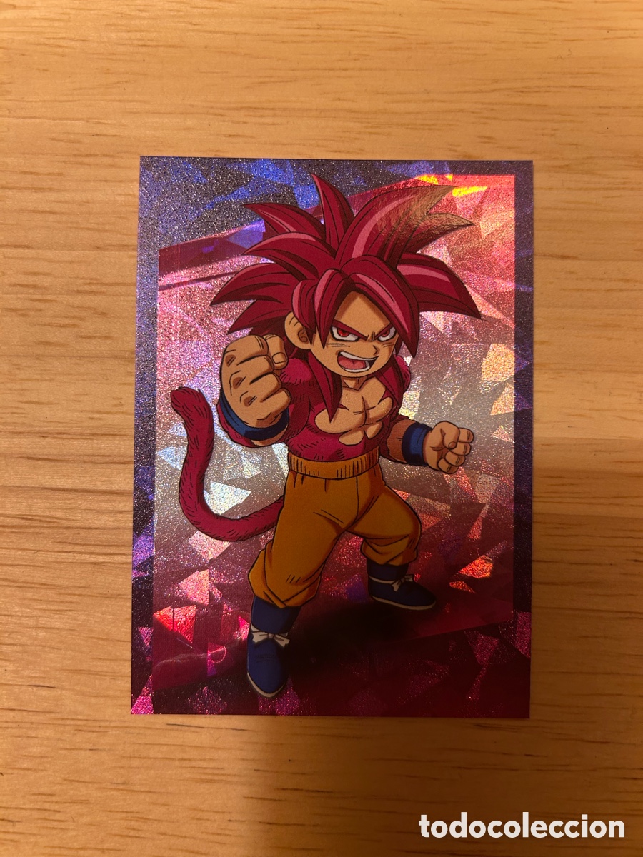 Trading cards: num 10. - Dragon Ball Daima - Goku SSJ 4 ni&ntilde;o (Crystal)