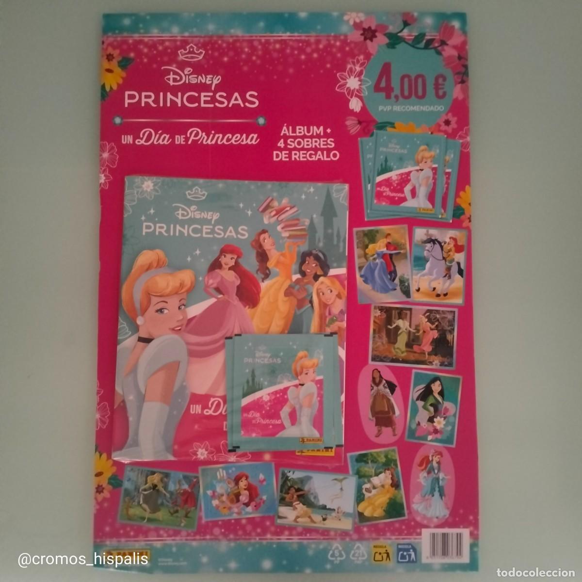 Trading cards: Panini Disney Princesas Un dia de Princesa album + 4 sobres