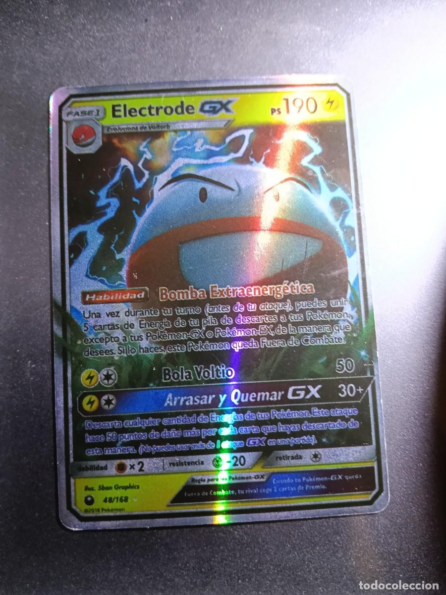 Trading cards: CROMO CARTA ELECTRODE GX 48/168 BOLA VOLTIO BOMBA EXTRAENERGETICA BRILLANTE POKEMON 2017