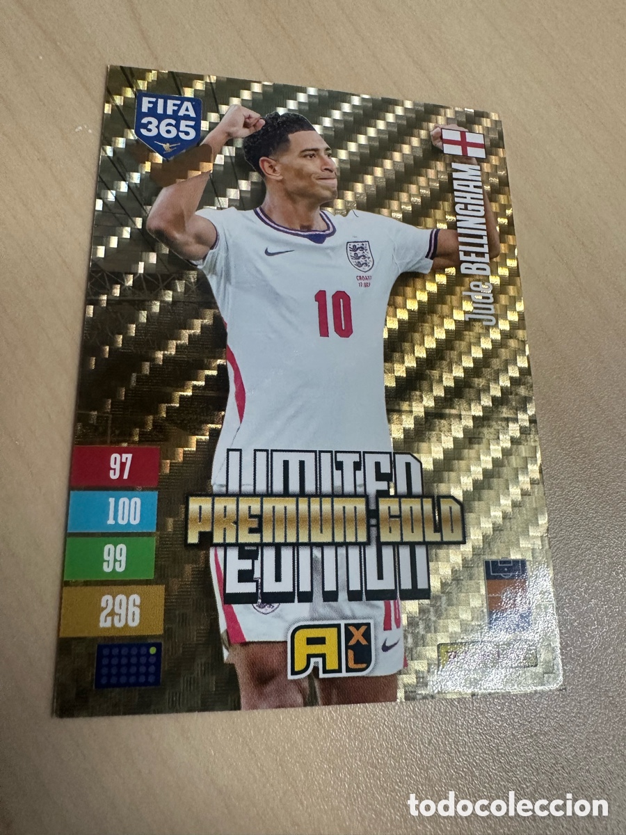 Trading cards: BELLINGHAM INGLATERRA LIMITED EDITION PREMIUM GOLD FIFA 365 2027 PANINI ADRENALYN XL