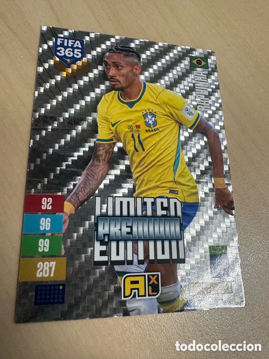 Trading cards: RAPHINHA BRASIL LIMITED EDITION PREMIUM FIFA 365 2027 PANINI ADRENALYN XL