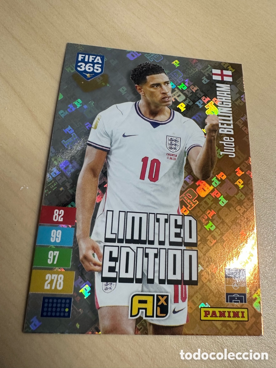 Trading cards: JUDE BELLINGHAM INGLATERRA LIMITED EDITION FIFA 365 2027 PANINI ADRENALYN XL