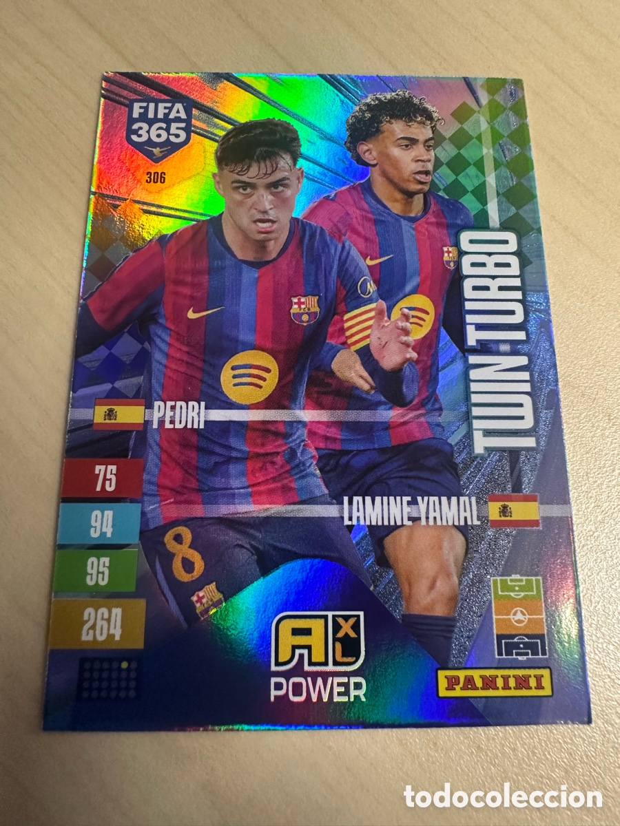 Trading cards: PEDRI LAMINE YAMAL FC BARCELONA TWIN TURBO 306 FIFA 365 2027 PANINI ADRENALYN XL