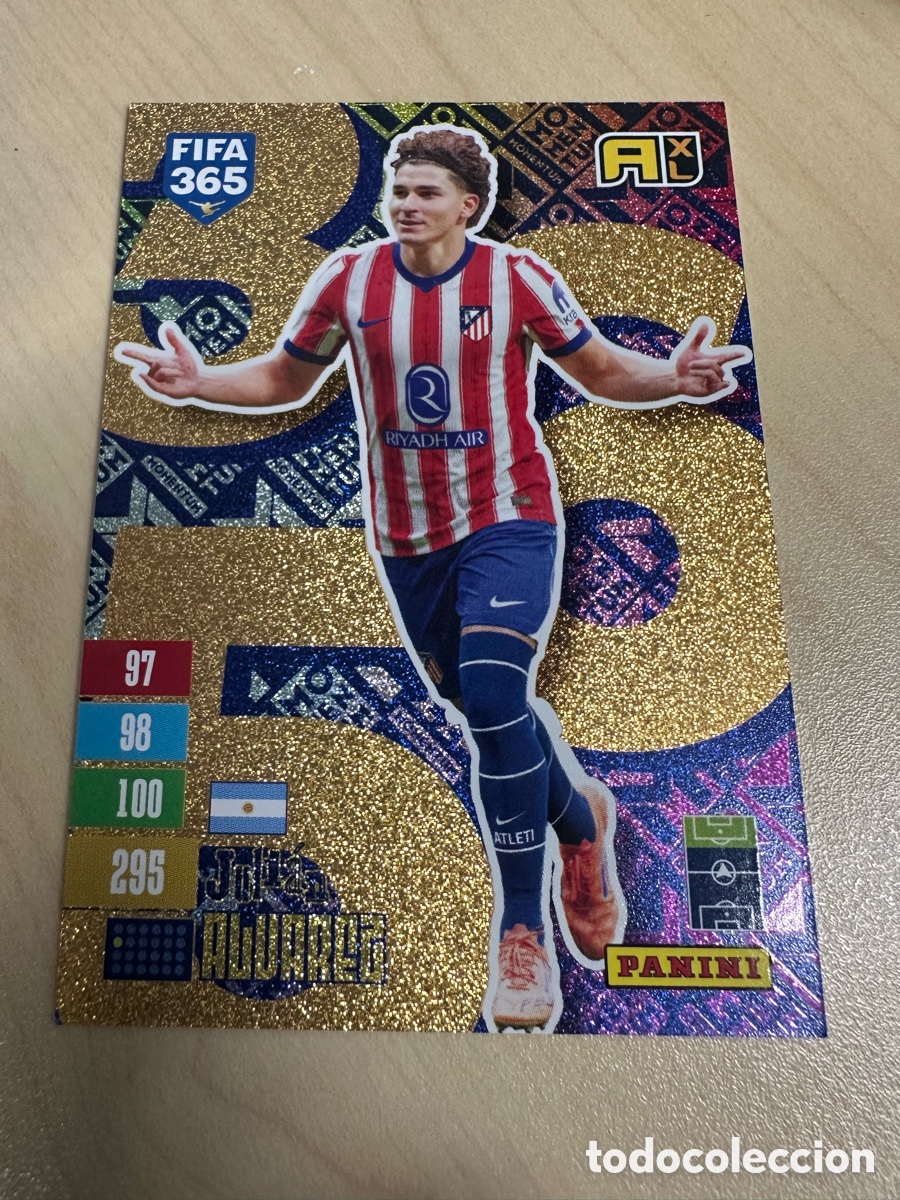 Trading cards: JULIAN ALVAREZ AT MADRID MOMENTUM FIFA 365 2027 PANINI ADRENALYN XL