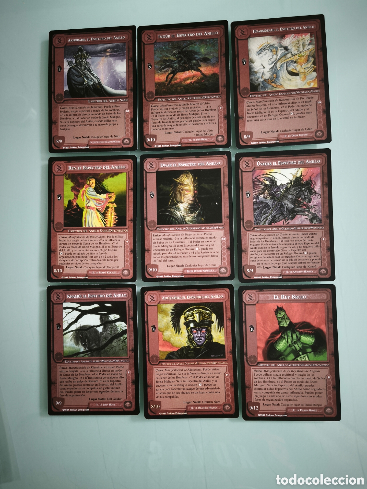 Trading cards: Espectros del Anillo - SATM Se&ntilde;or de los Anillos - El Ojo sin p&aacute;rpado 1997
