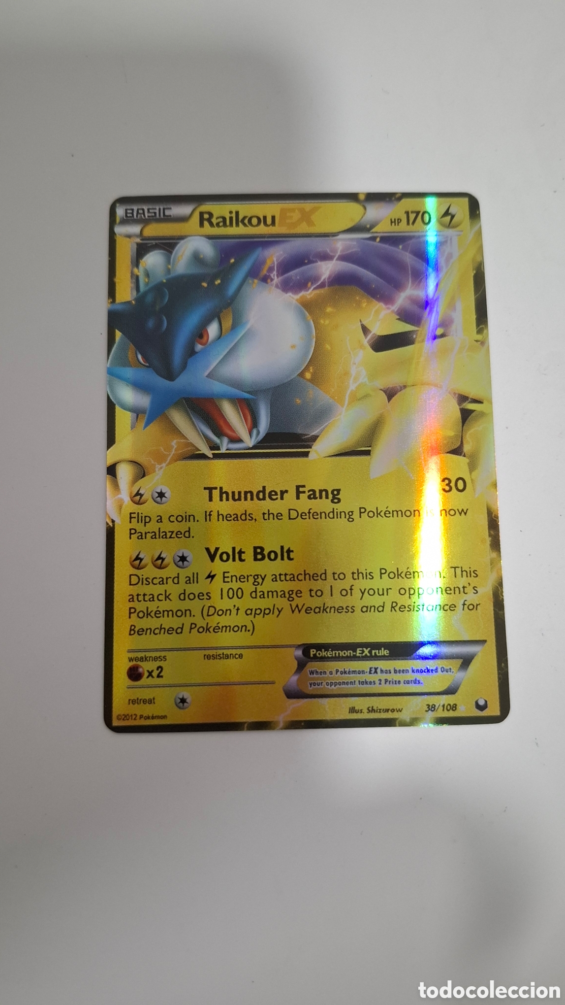 Trading cards: CARTA POKEMON CARD RAIKOU EX