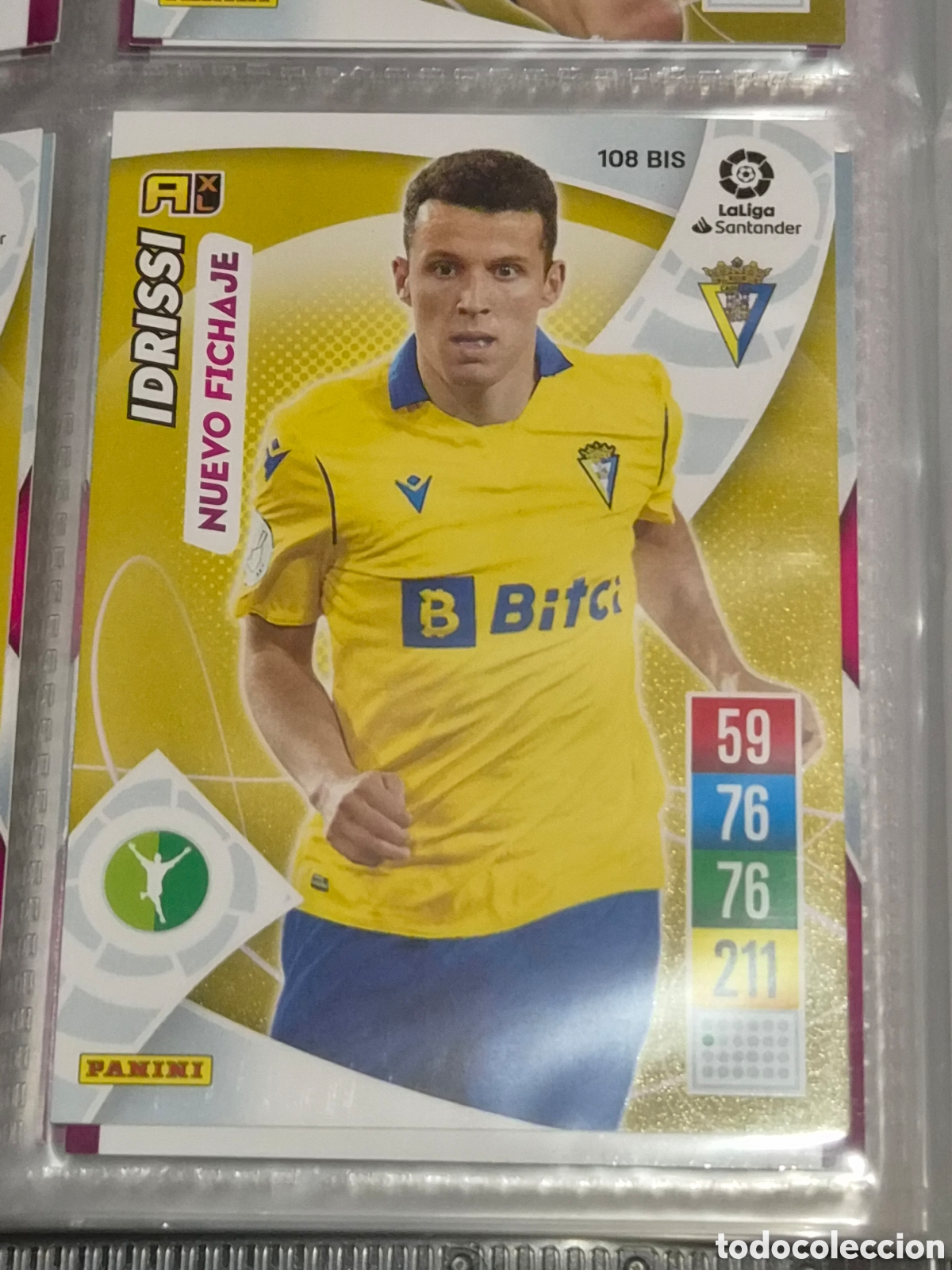 Trading cards: 108 BIS - IDRISSI , C&Aacute;DIZ NUEVO FICHAJE ADRENALYN 2021-2022