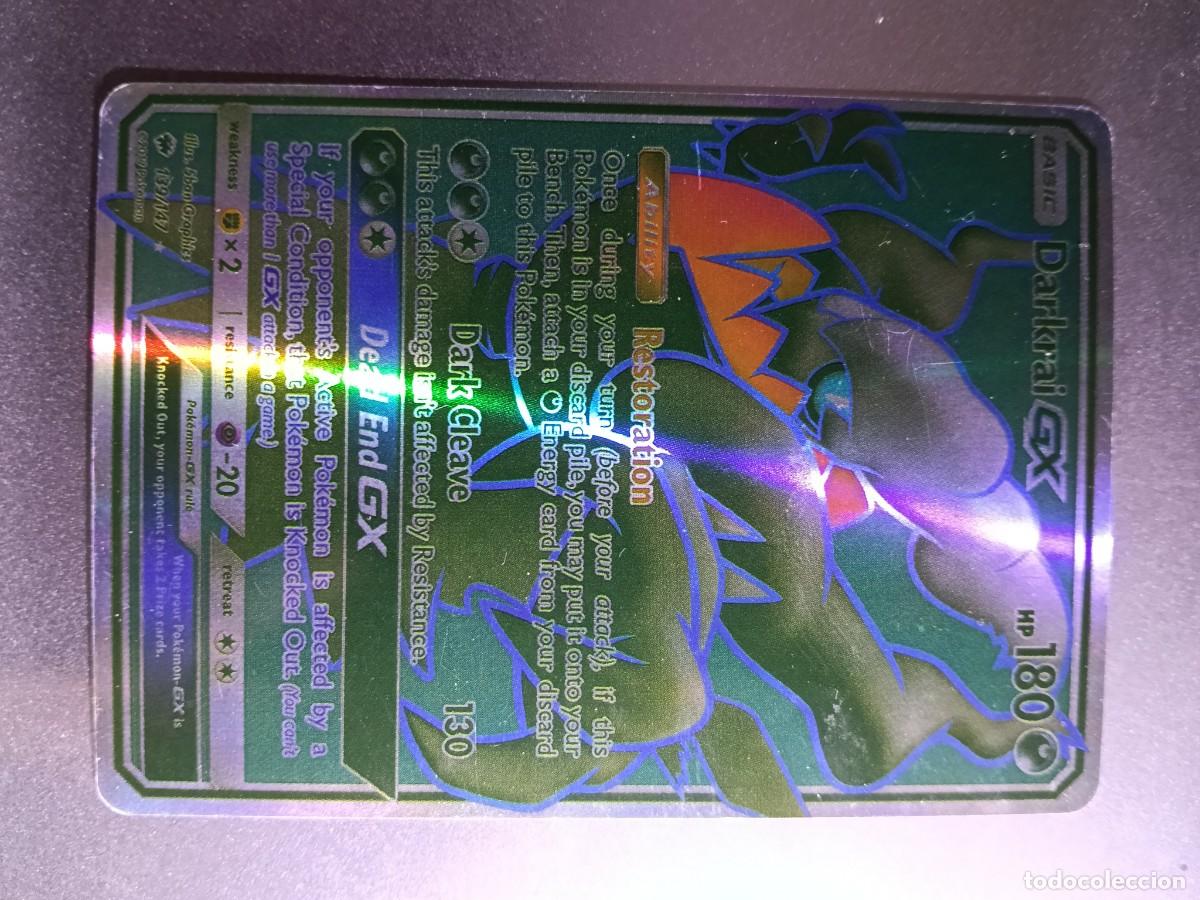 Trading cards: CROMO CARTA DARKRAI GX 139/147 RESTORATION DARK CLEAVE BRILLANTE POKEMON 2017