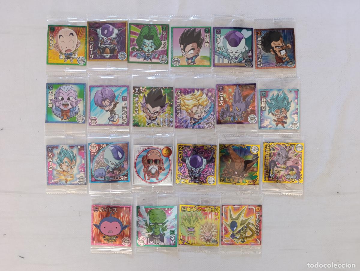 Trading cards: LOTE 22 DRAGON BALL WAFER - STICKER / SEAL - SIN REPETIDOS - BANDAI - JAPON - NUEVO (F7Cw)
