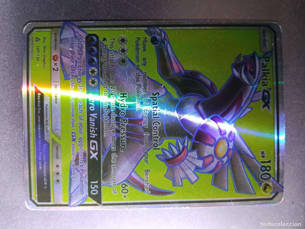 Trading cards: CROMO PALKIA 147/156 HYDRO PRESSURE SPATIAL CONTROL BRILLANTE POKEMON 2017