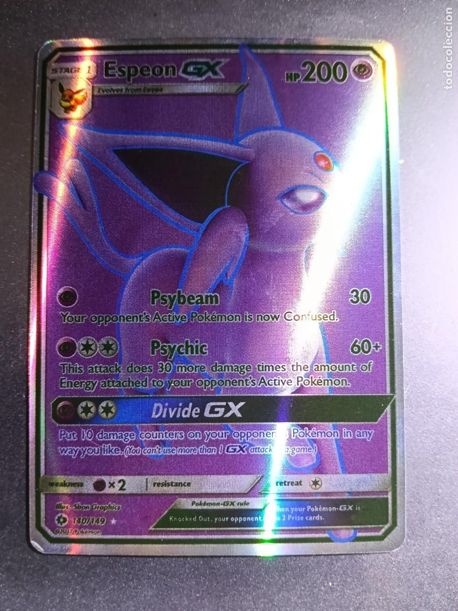 Trading cards: CROMO ESPEON 140/149 PSYBEAM PSYCHIC BRILLANTE POKEMON 2017