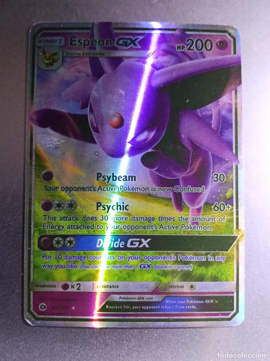 Trading cards: CROMO ESPEON 61/149 PSYBEAM PSYCHIC BRILLANTE POKEMON 2017