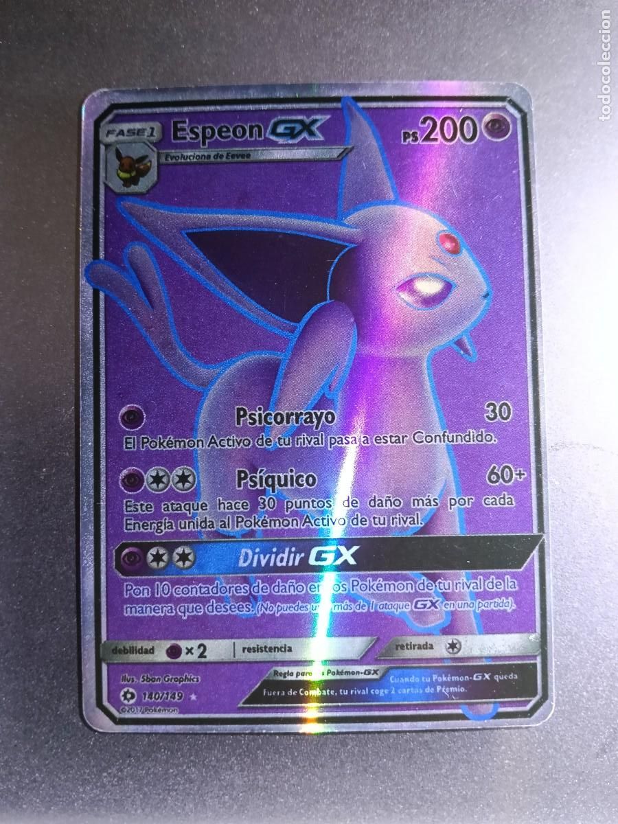 Trading cards: CROMO ESPEON 140/149 PSICORRAYO PSIQUICO BRILLANTE POKEMON 2017