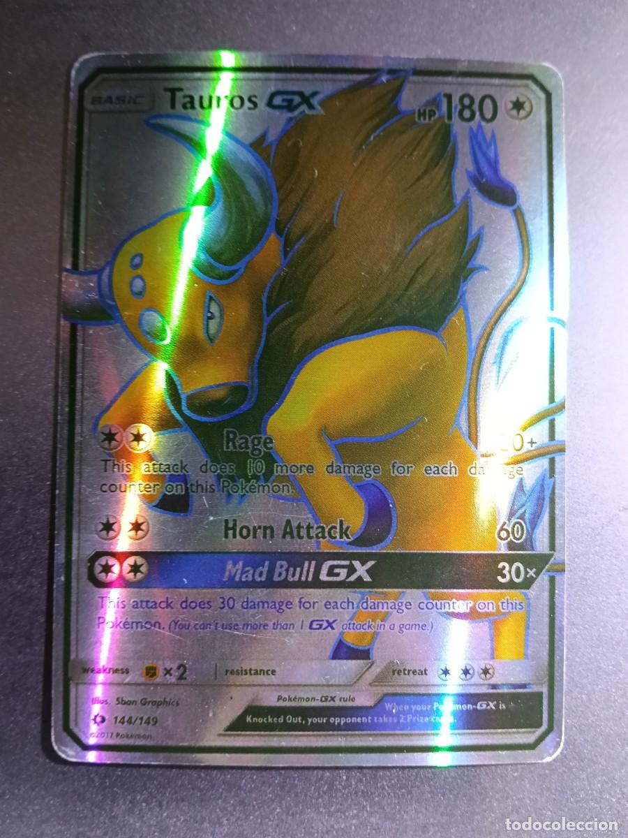 Trading cards: CROMO TAUROS 144/149 RAGE HORN ATTACK BRILLANTE POKEMON 2017